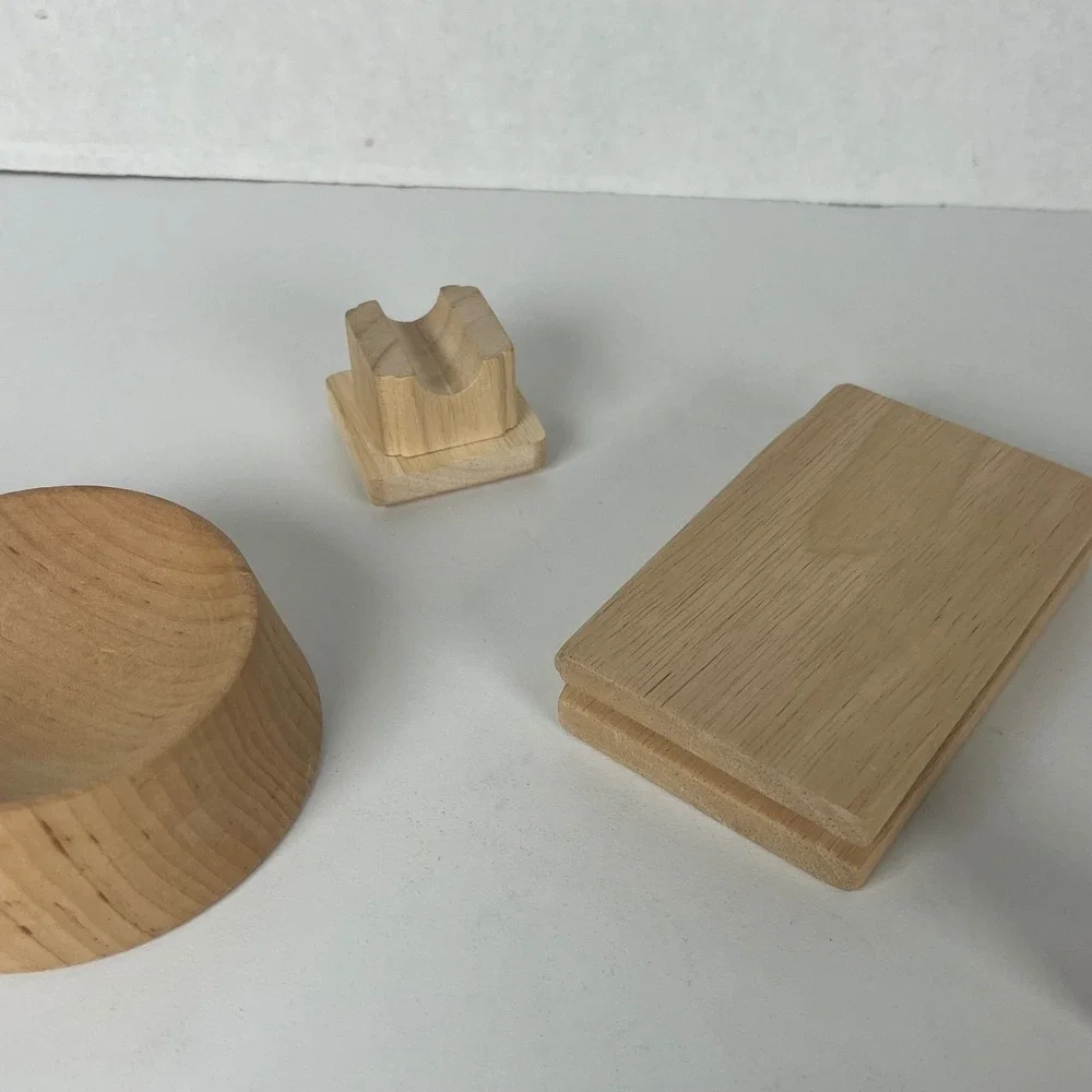 Kinderkram Wooden Toy Replacement Parts‎ Natural Wood Blocks Set of 4 Germany